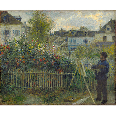 [자신의 정원에서 그림을 그리는 모네] 피에르 오귀스트 르누아르